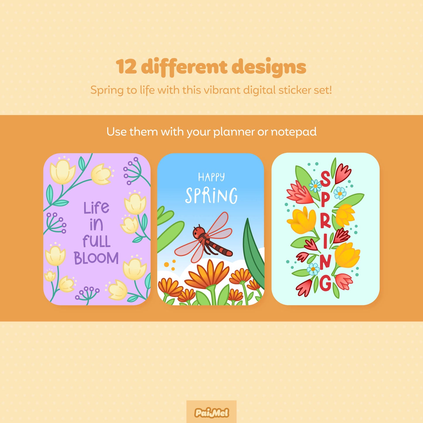 Spring Digital Stickers