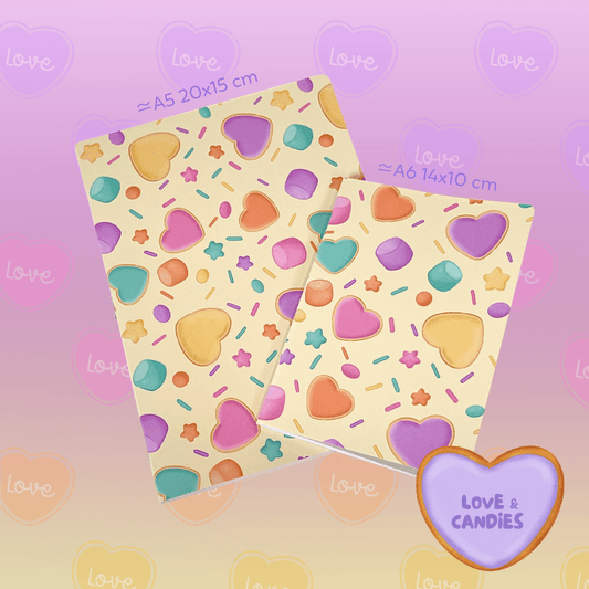 Cuaderno Tapa Blanda Love & Candies