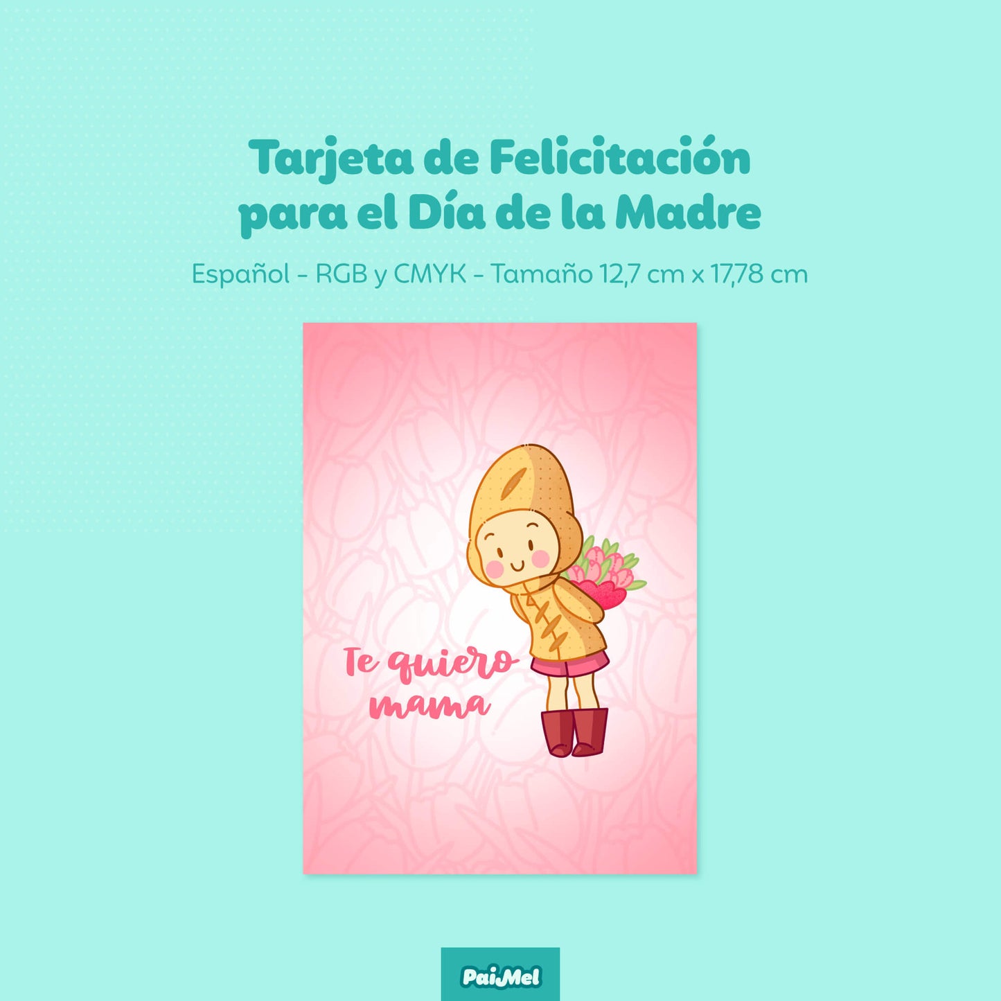 Tarjeta de felicitación imprimible para el Día de la Madre