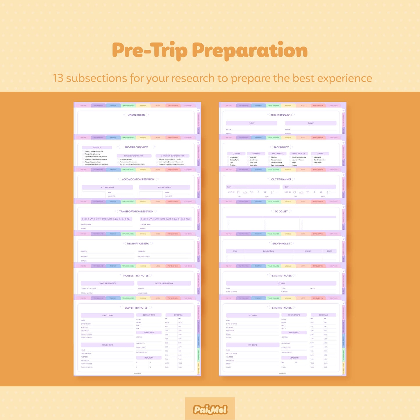 Digital Travel Planner Landscape View