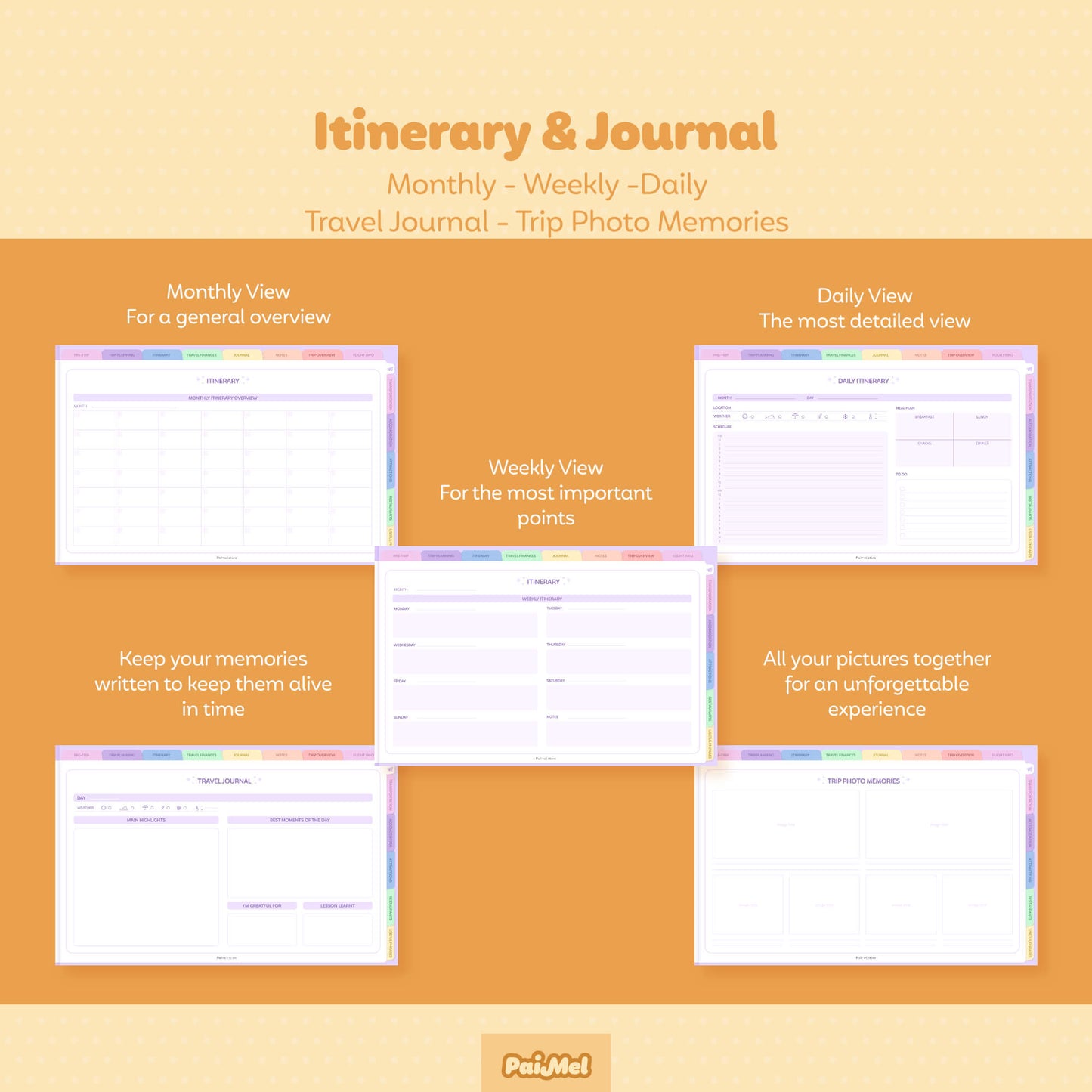 Digital Travel Planner Landscape View