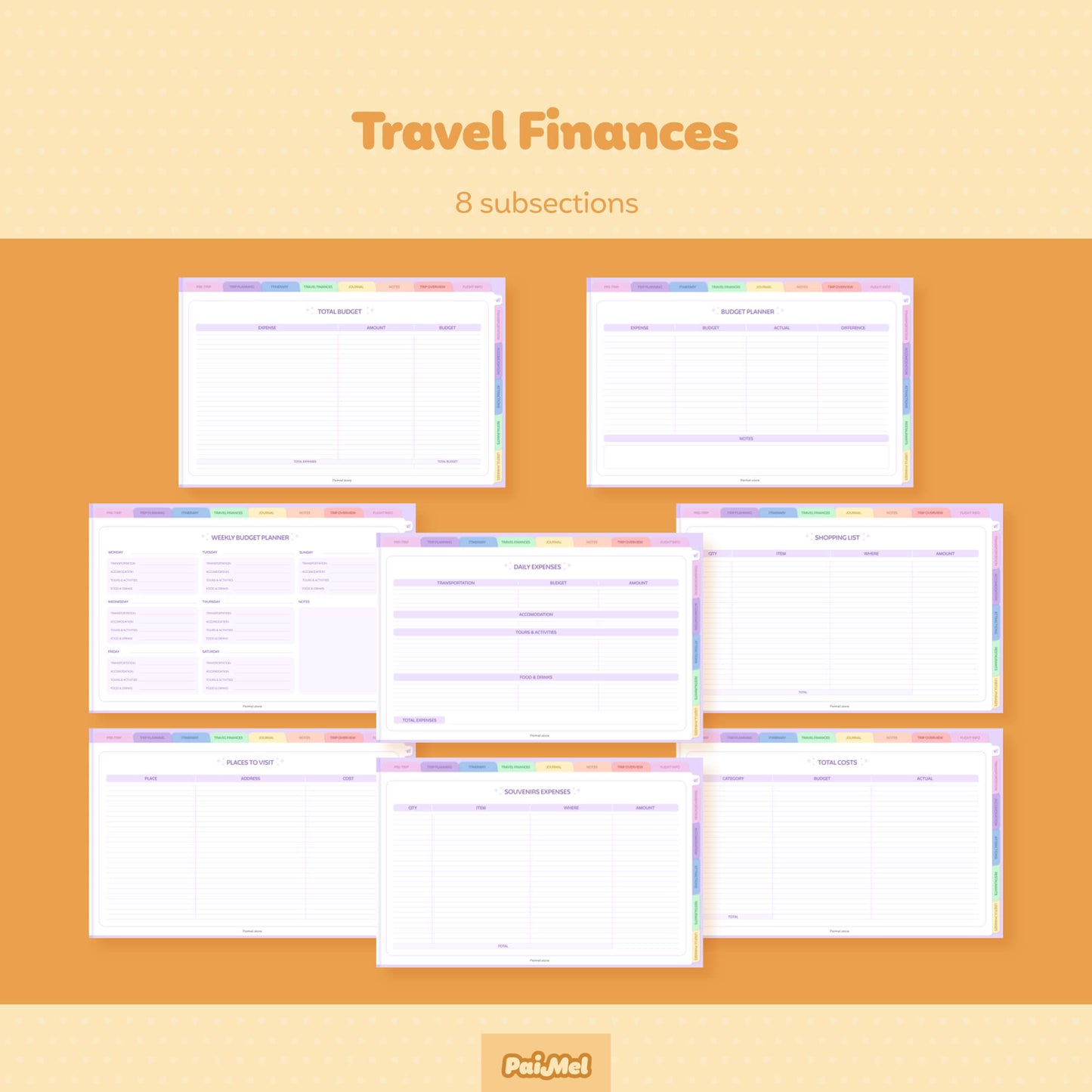 Digital Travel Planner Landscape View