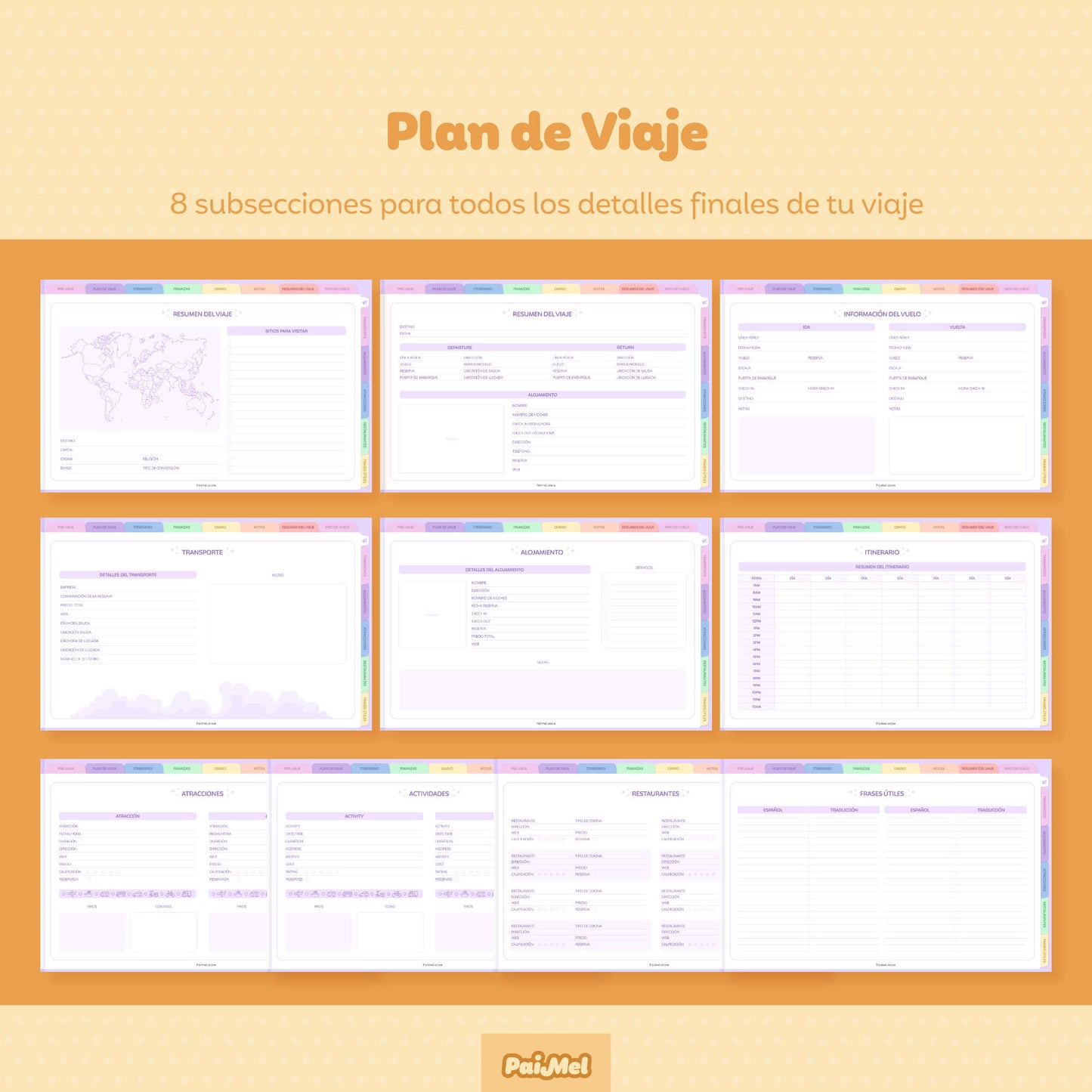 Digital Travel Planner Landscape View